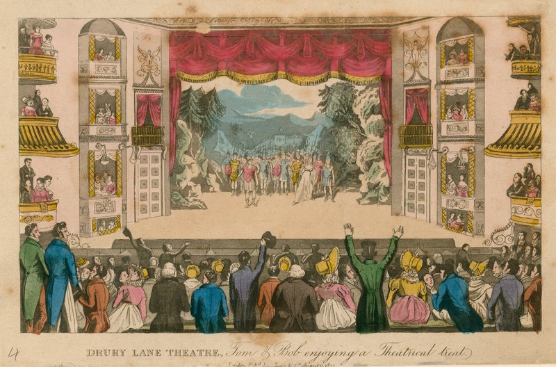 Divadlo Drury Lane, Londýn od Isaac, Robert and George Cruikshank