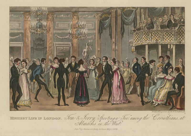 Nejvyšší život v Londýně od Isaac, Robert and George Cruikshank