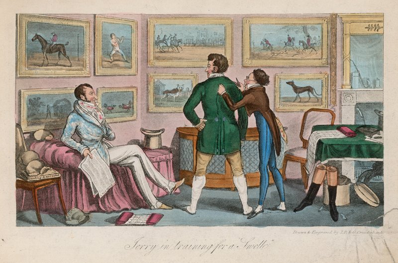 Jerry trénuje na bobtnání od Isaac, Robert and George Cruikshank