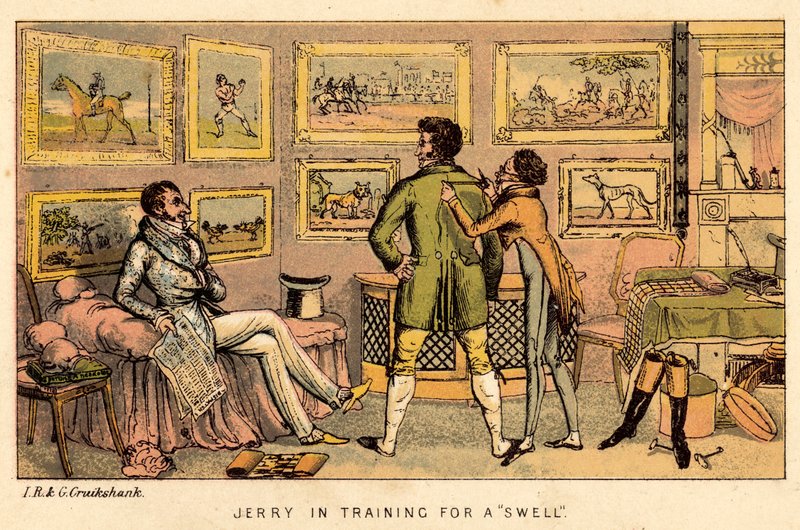 Jerry trénuje na bobtnání od Isaac, Robert and George Cruikshank