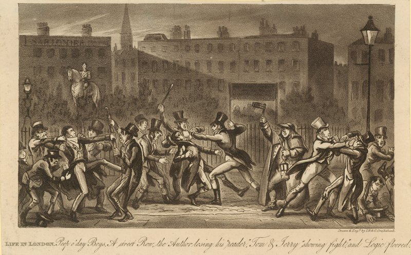 Život v Londýně od Isaac, Robert and George Cruikshank