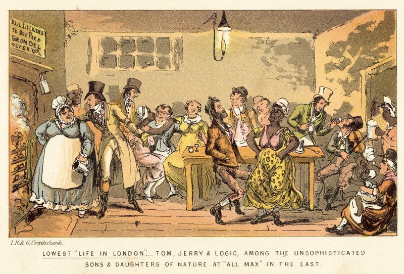 Nejnižší život v Londýně od Isaac, Robert and George Cruikshank