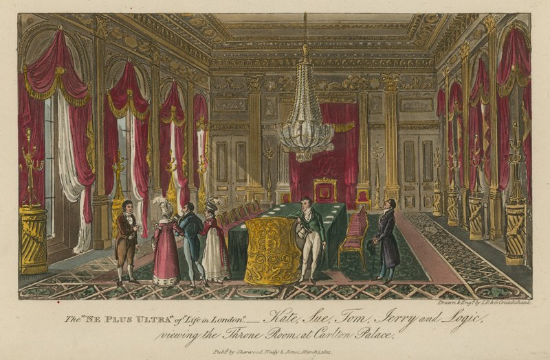 „Ne Plus Ultra“ života v Londýně od Isaac, Robert and George Cruikshank