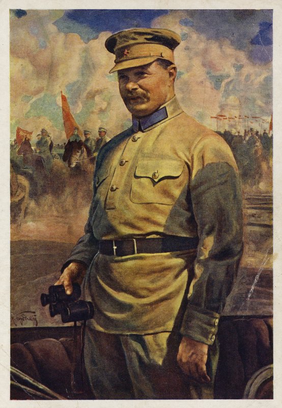Michail Frunze, velitel Rudé armády během ruské občanské války, 20. léta 20. století od Isaak Israilevich Brodsky