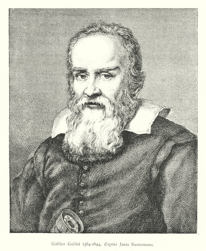 Galileo Galilei 1564-1644, dapres Juste Sustermans od Italian School