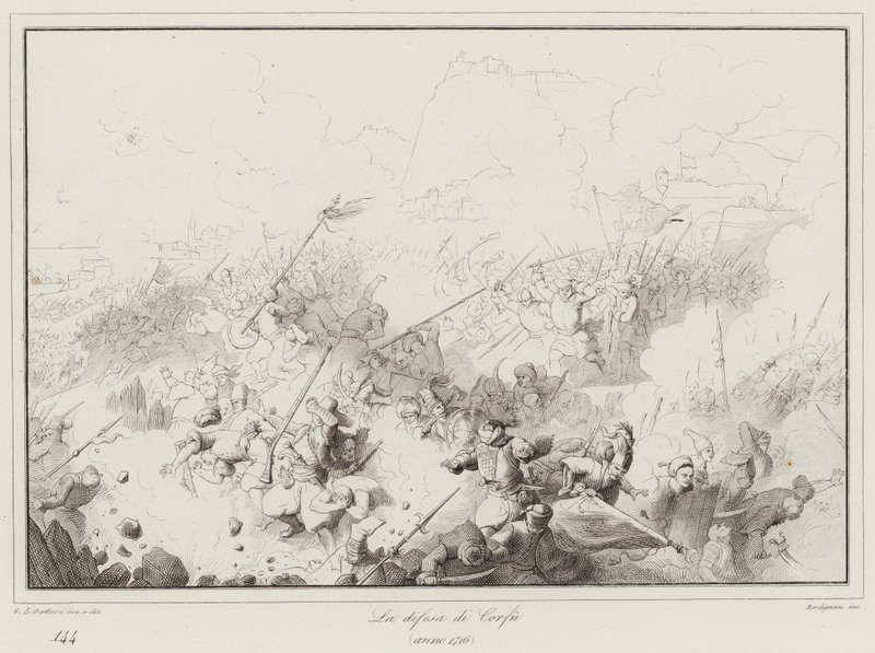 La difesa di Corfu, 1716 od Italian School