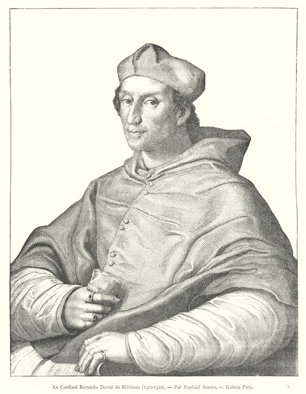 Le Cardinal Bernardo Dovizi da Bibbiena, 1470-1520, Par Raphael Sanzio, Galerie Pitti od Italian School