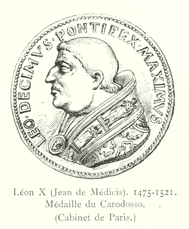 Leon X, Jean de Medicis, 1475-1521, Medaille du Carodosso, Cabinet de Paris od Italian School