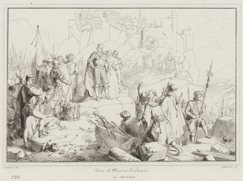 Resa di Clissa a Veneziani, 1648 od Italian School