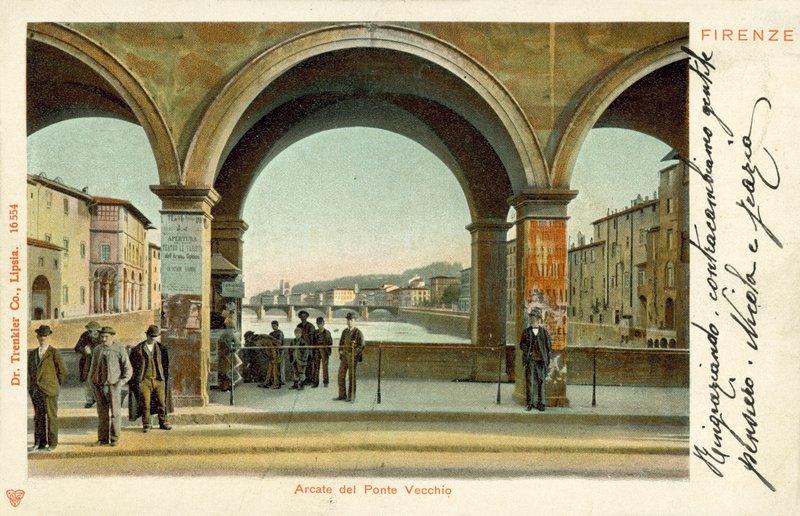 Arkáda Ponte Vecchio, Florencie od Italian Photographer
