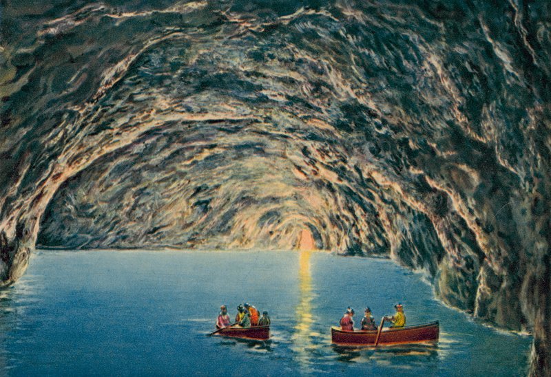 Capri: Grotta Azzurra (barevné foto) od Italian Photographer