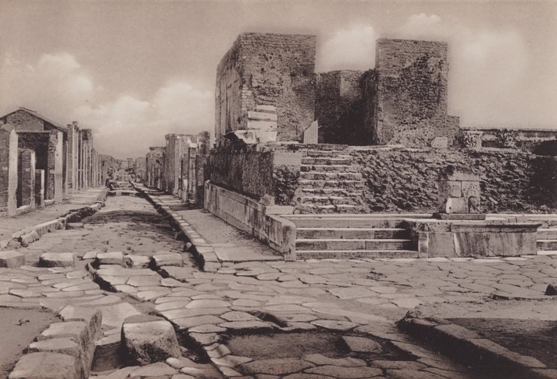 Empio Della Fortuna, Chrám štěstí (černobílá fotografie) od Italian Photographer