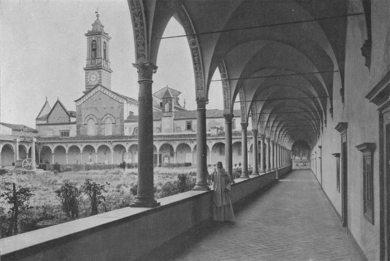 Florencie, Okolí, Certosa, Velký klášter (černobílá fotografie) od Italian Photographer