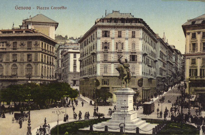 Janov, Piazza Corvetto (barevné foto) od Italian Photographer