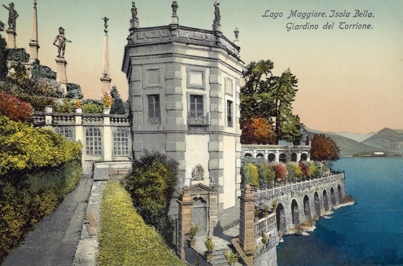 Isola Bella, jezero Maggiore (barevná fotografie) od Italian Photographer