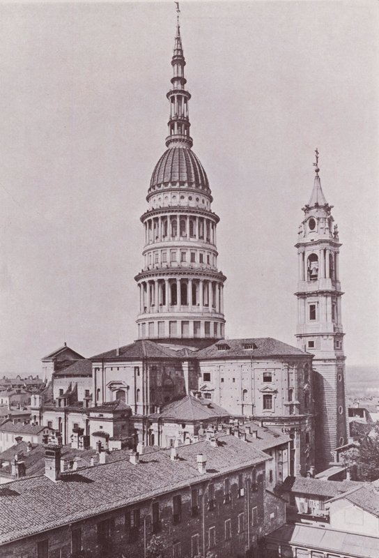 Itálie: Novara, San Gaudenzio (černobílá fotografie) od Italian Photographer