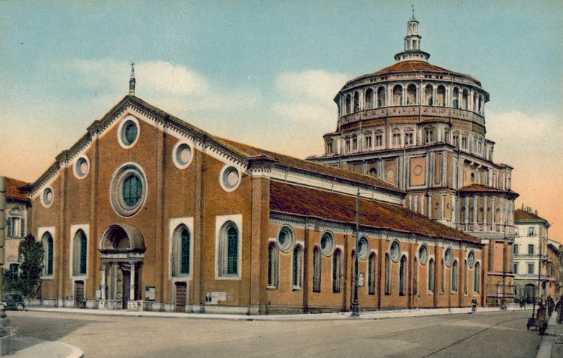 Milán / Milan: kostel S Maria della Grazie (barevné foto) od Italian Photographer