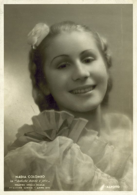 Nadia Colombo, italská balerína (č/b foto) od Italian Photographer