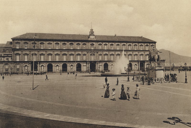 Neapol: Palazzo Reale (černobílá fotografie) od Italian Photographer