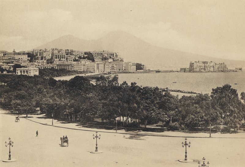 Neapol: Panorama z Mergelliny (černobílá fotografie) od Italian Photographer