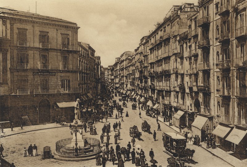 Neapol: Násilí v Římě pro Toledo (b / h foto) od Italian Photographer