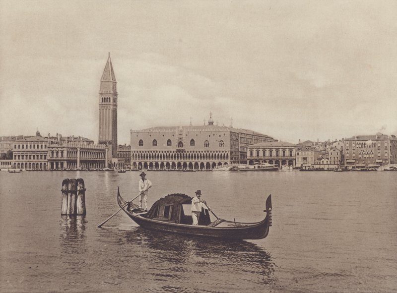 Panorama E Gondola (černobílá fotografie) od Italian Photographer