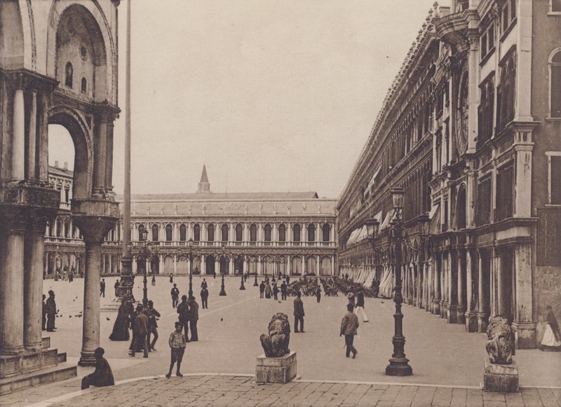 Piazza S Marco Dai Leoncini (černobílá fotografie) od Italian Photographer