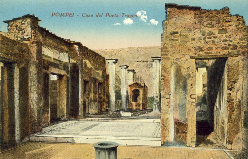 Pompeje, Itálie, Dům tragického básníka od Italian Photographer