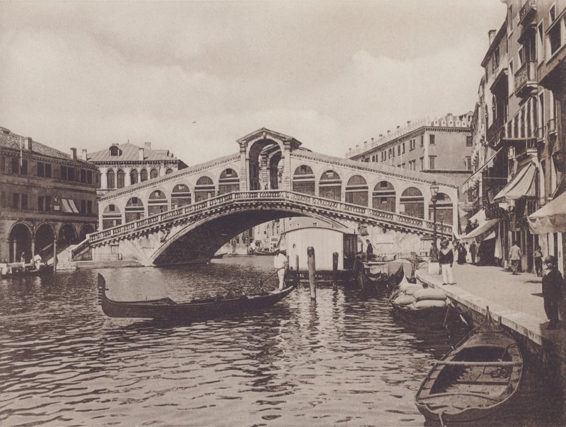 Most Rialto (černobílá fotografie) od Italian Photographer