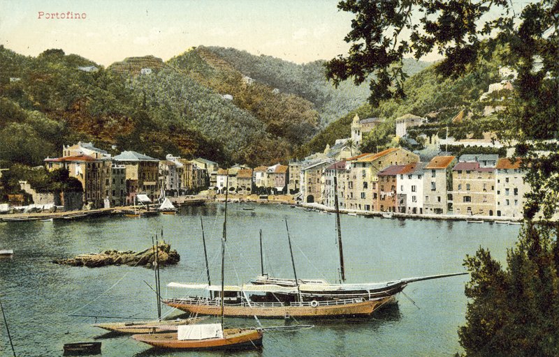 Portofino, Itálie (barevná fotografie) od Italian Photographer