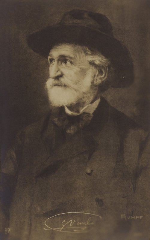 Portrét Giuseppe Verdiho od Italian Photographer