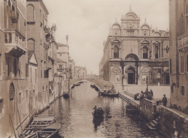 Rio Dei Mendicanti (černobílá fotografie) od Italian Photographer