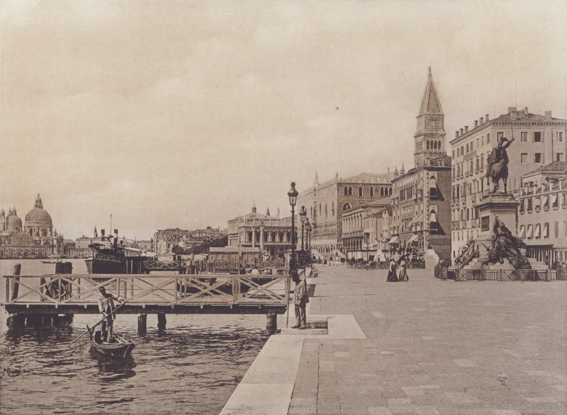 Riva Degli Schiavoni (černobílá fotografie) od Italian Photographer