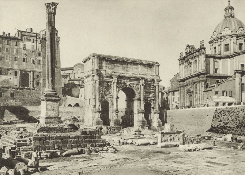 Forum Romanum, Oblouk Septimia Severa s Fokasovým sloupem od Italian Photographer