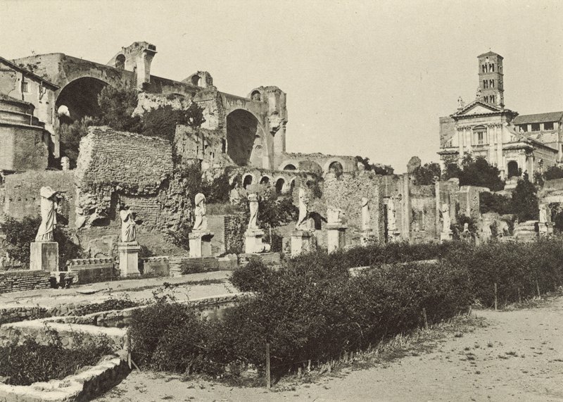 Forum Romanum, Konstantinova bazilika, Romulův chrám a Dům Vestálek od Italian Photographer