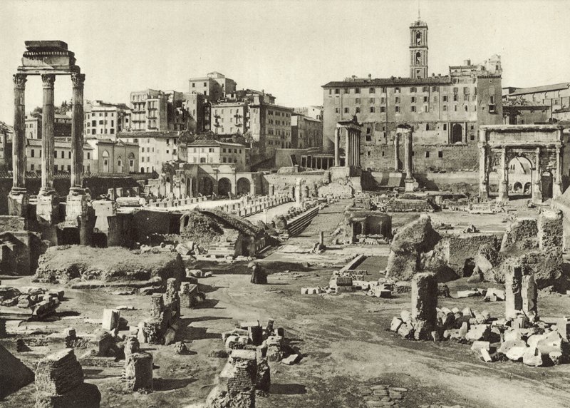 Forum Romanum a bazilika Julia od Italian Photographer