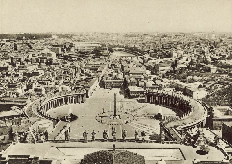 S Peters Square a Panorama města převzaté z Dome od Italian Photographer