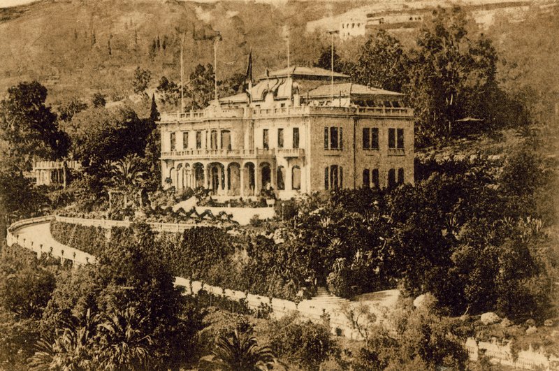 Sanremo, hrad Devachan, sídlo mírové konference v dubnu 1920 (čb foto) od Italian Photographer