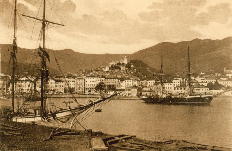 San Remo, Il Porto (černobílá fotografie) od Italian Photographer