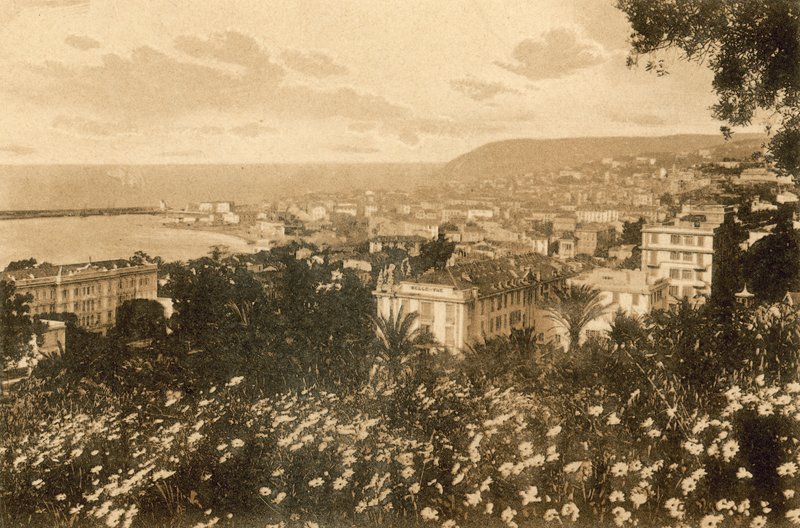 San Remo, Panorama z východu (černobílá fotografie) od Italian Photographer