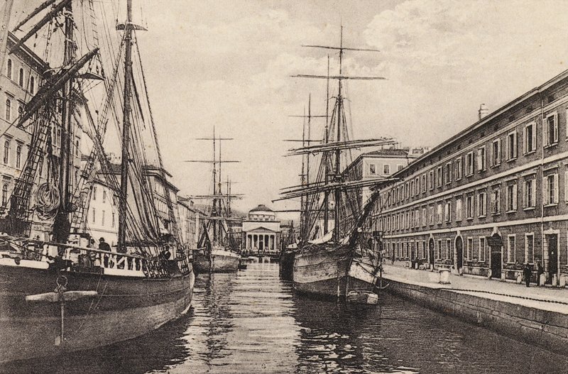 Terst: Canale Grande (čb fotografie) od Italian Photographer