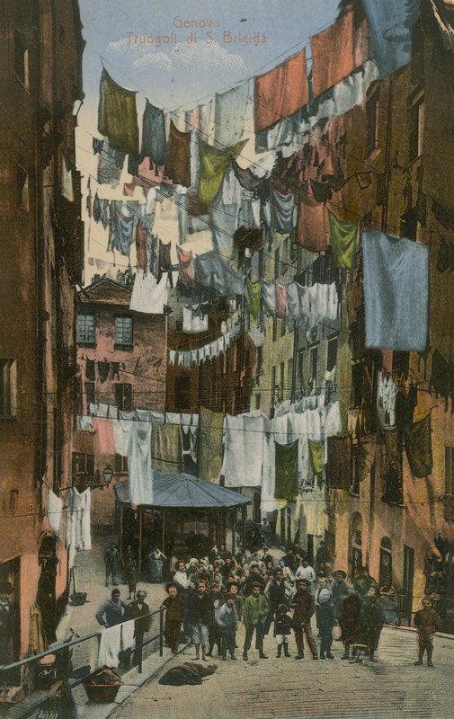 Žlaby Santa Brigida; Janov. Pohlednice odeslána v roce 1913. od Italian Photographer