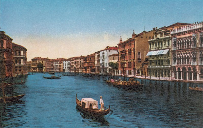 Benátky/Benátky: Canal Grande u Ca