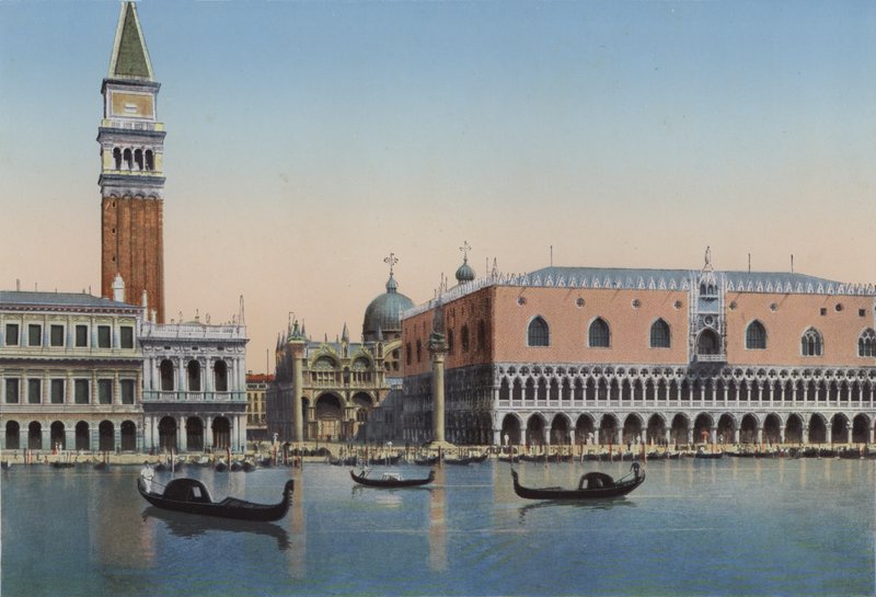Venezia, Piazzetta San Marco a Palazzo Ducale v Laguna od Italian Photographer