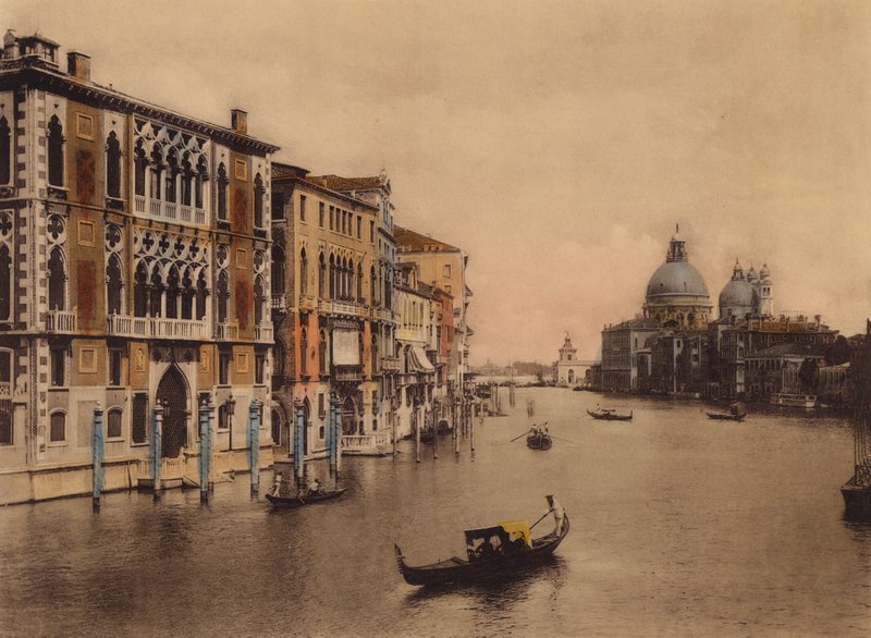 Venezia / Benátky: Canal Grande a kostel Salute (barevné foto) od Italian Photographer