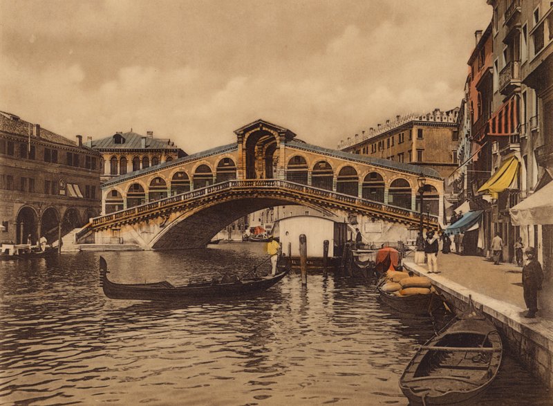Venezia / Benátky: most Rialto (barevné foto) od Italian Photographer