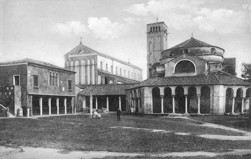 Benátky, Torcello, Chiesa Di S Fosca (černobílá fotografie) od Italian Photographer