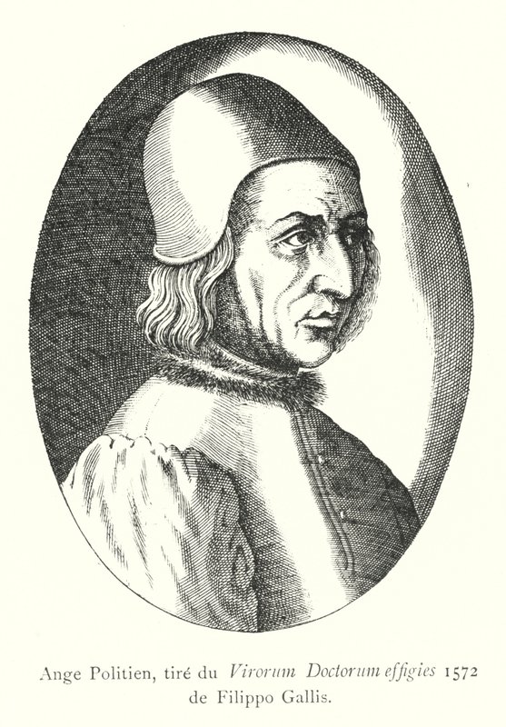 Ange Politien, tyre du portrait of Doctor Men, 1572 od Filippo Galli (rytina) od Italian School