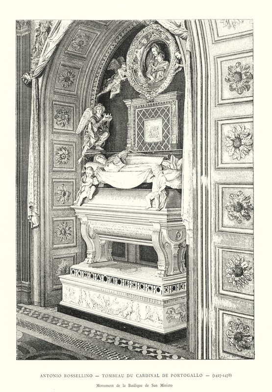 Antonio Rossellino, hrobka kardinála Portugalska od Italian School