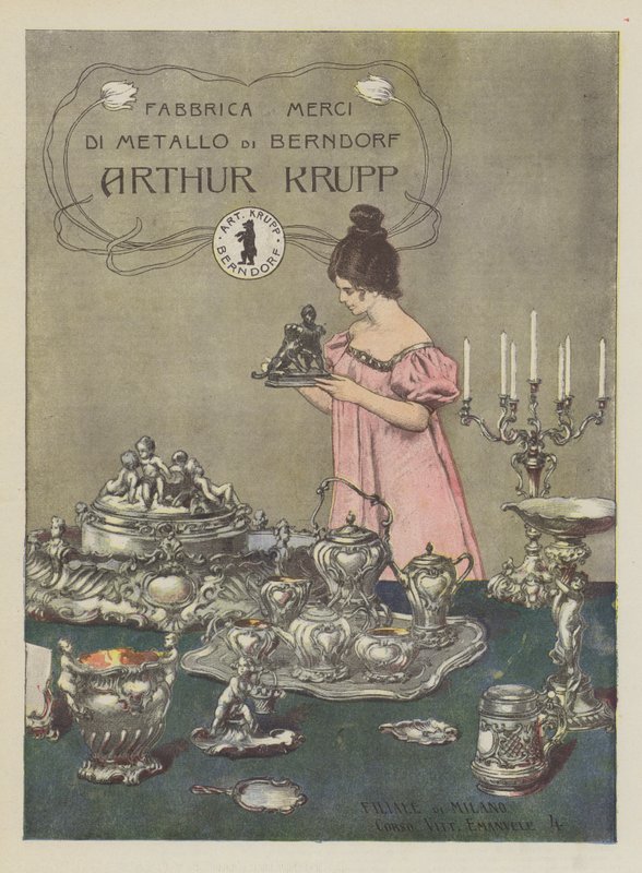 Arthur Krupp (barevné lito) od Italian School